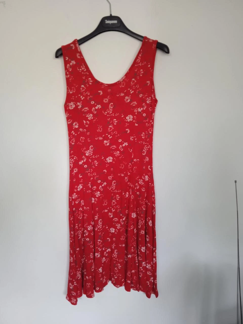Robe d'été légère rouge sapotille taile 38
